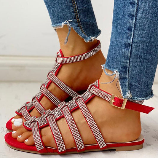 Creamtopmall Gladiator Flat Sandals