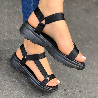 Creamtopmall Multi Colors Flat Sandals