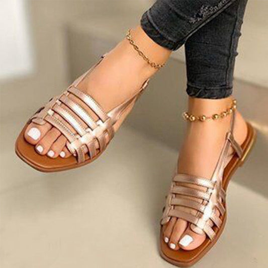 Creamtopmall Gladiator Open Toe Flats Sandals