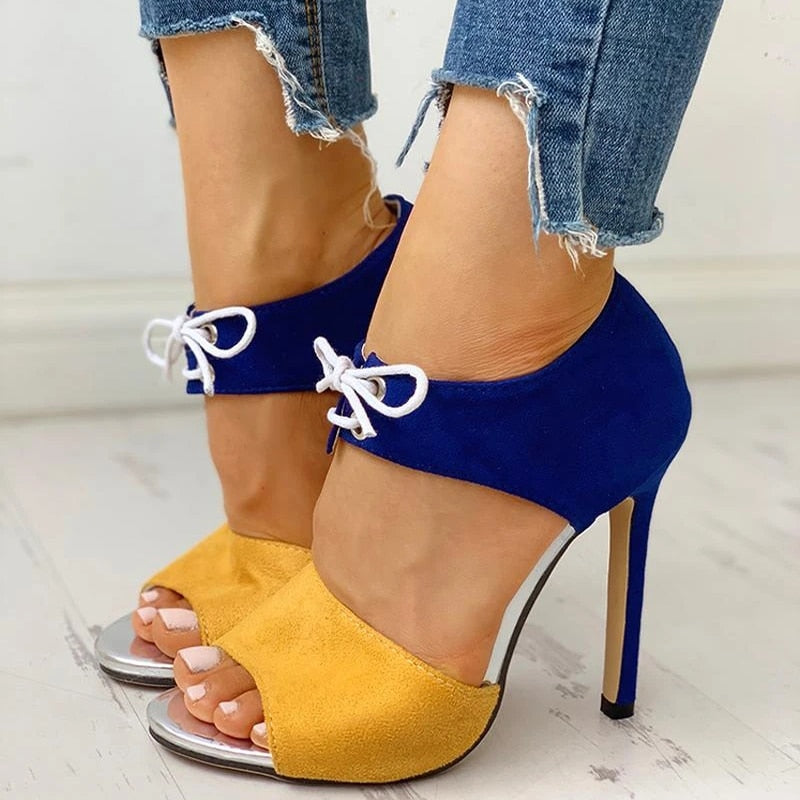 Creamtopmall Stiletto Super Peep Toe Shoes