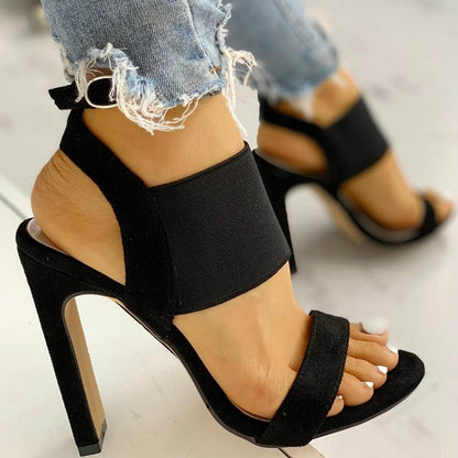 Creamtopmall Fish Mouth High-Heeled Sandals