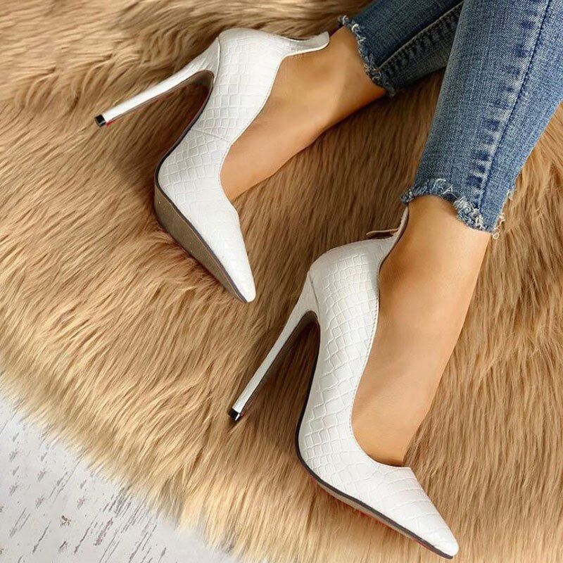 Creamtopmall Solid High Heel Shoes