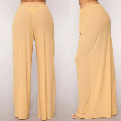 creamtopmall-2024Hot Sale Sexy Women Long Mesh Sheer Pants Beachwear See-Through High Wasit Swimsuit Trunks Loose Pant Wide Leg Trousers