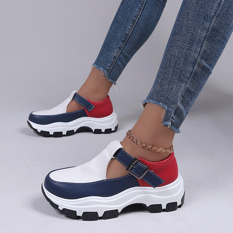 Creamtopmall Color Matching Breathable Vulcanized Sneakers