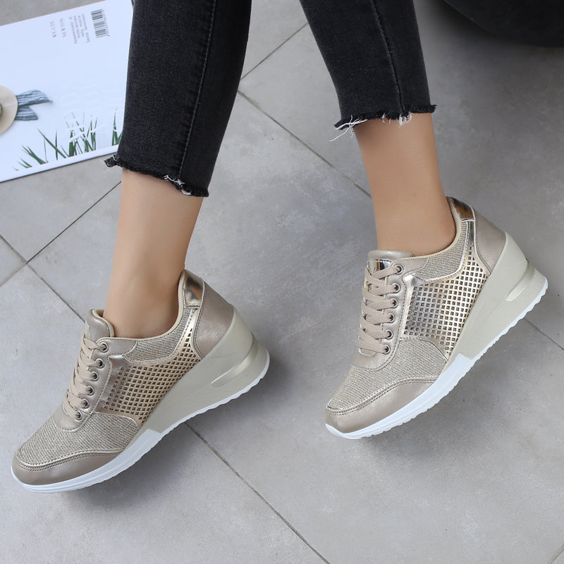 Creamtopmall 6.5CM Height Increasing Height Walking Jogging Sneakers