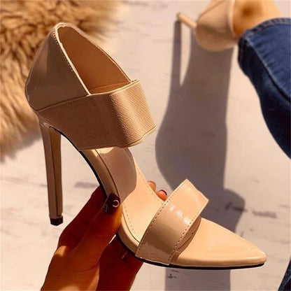 Creamtopmall Pointed Toe Ankle Strap Ladies Sandals