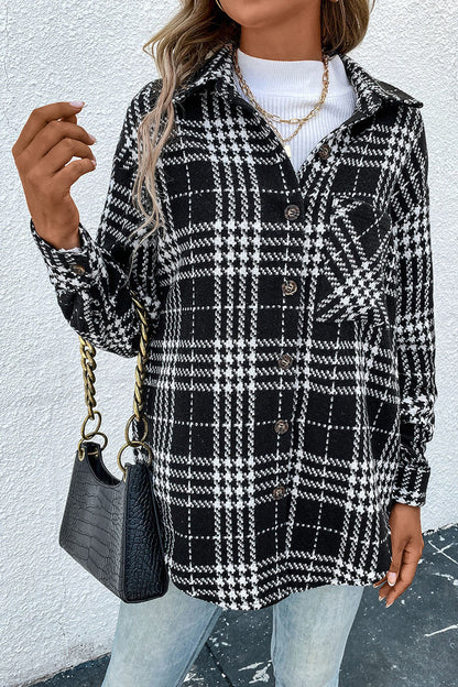 Creamtopmall Let's Get Cozy Plaid Coat