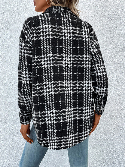 Creamtopmall Let's Get Cozy Plaid Coat