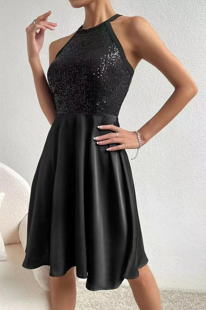 Creamtopmall Sequin Embellished Sleeveless Bodycon Dress