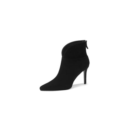 creamtopmall Fall Shoes Women Genuine Leather Pointed Toe Ankle Boots Super High Heel Women Shoes Elegant Thin Heels Fashion Women Shoes