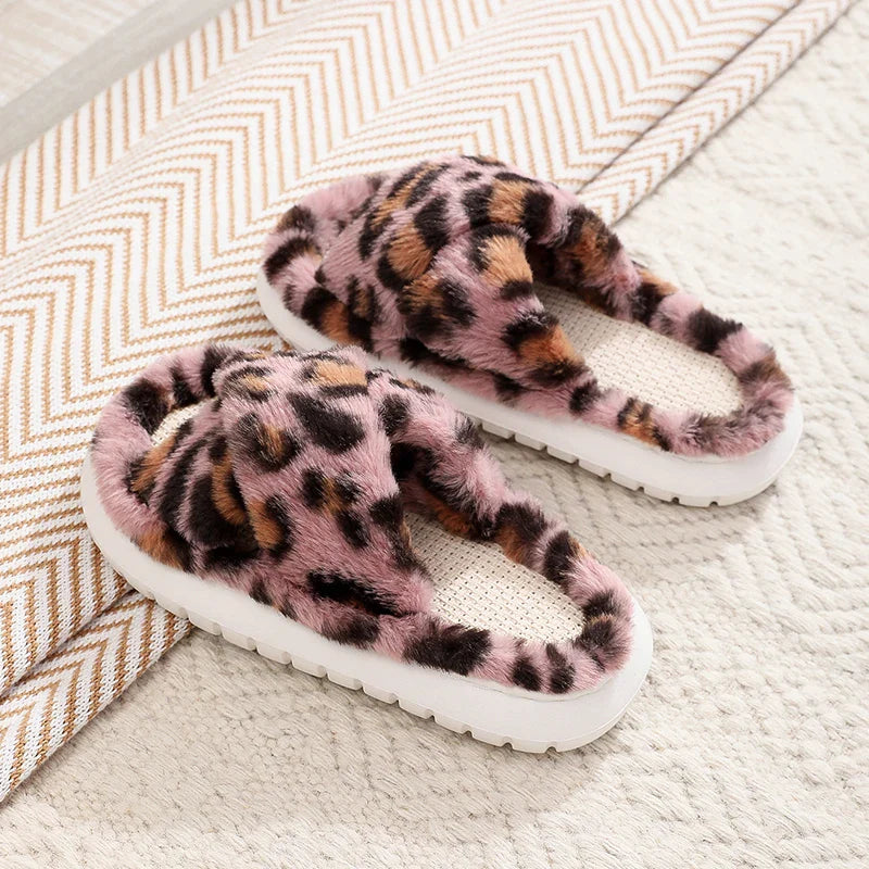 creamtopmall- rNew Women Home Slippers Open-Toe Cross Band Linen Soled Indoor Slides Linen Soled Non-Slip Bathroom Slippers