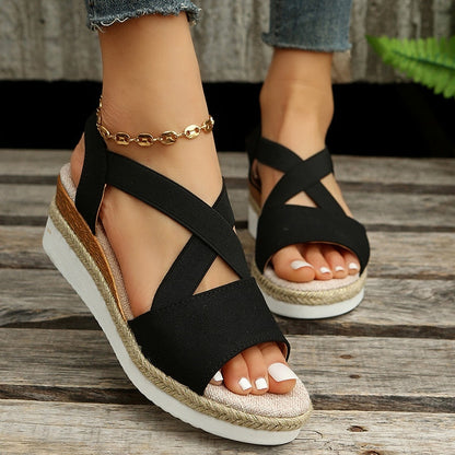 Antmvs Fashion Summer Wedge Sandals for Women Lightweight Platform Gladiator Shoes Woman Plus Size Non Slip Casual Sandalias Mujer