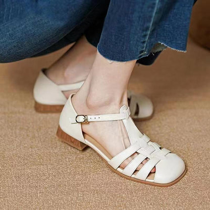 creamtopmall Summer Women Sandals Round Head Flat Bottom Back Space Females Slippers Fashion Leisure High Quality Cozy Office Lady Shoe