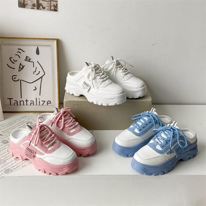 Antmvs Women Shoes New No Heel Daily Casual Shoes Non-slip Lace Up Female Platform Shoes Plus Size Sneakers Women Zapatillas Mujer