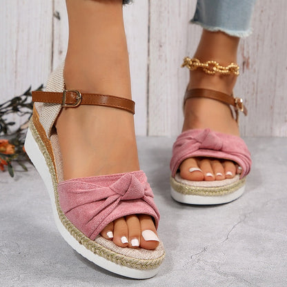 Antmvs Women's Espadrilles Platform Sandals Casual Ankle Strap Wedge Sandles for Women Summer  Thick Sole Gladiator Sandalias Mujer