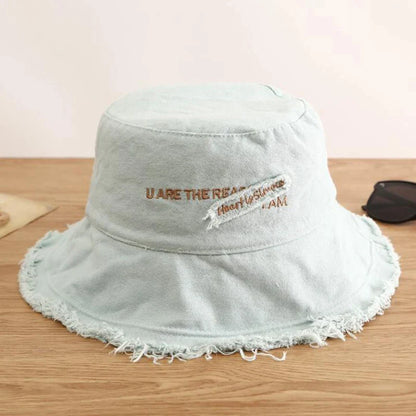 creamtopmall-Women's Bucket Hat Panama Fashion Sun Visor Breathable Fisherman Protection Hat Ponytail Cap Summer Hats Beach Sun Hats