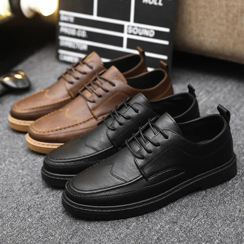 creamtopmall-Spring New Bullock Men Classic Business Formal Shoes Men Oxford Shoes Men Dress Shoes Business Formal Shoes Man