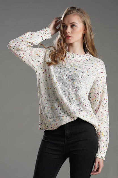 Creamtopmall Candy Dots Knitted Sweater