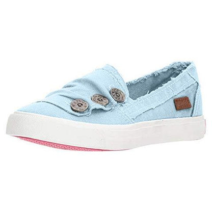 Creamtopmall Casual Button Comfy Sneaker