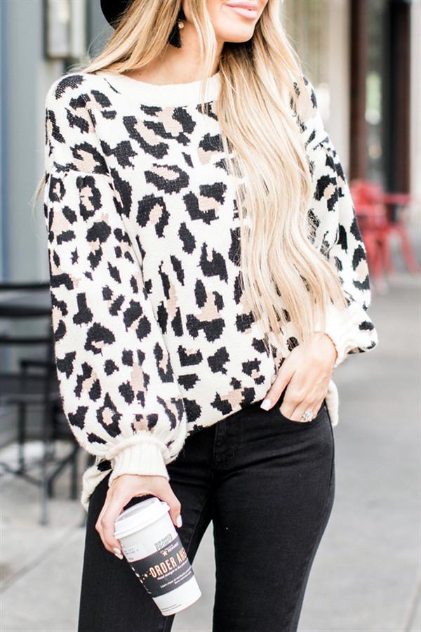 Creamtopmall Chic Leopard Pullover