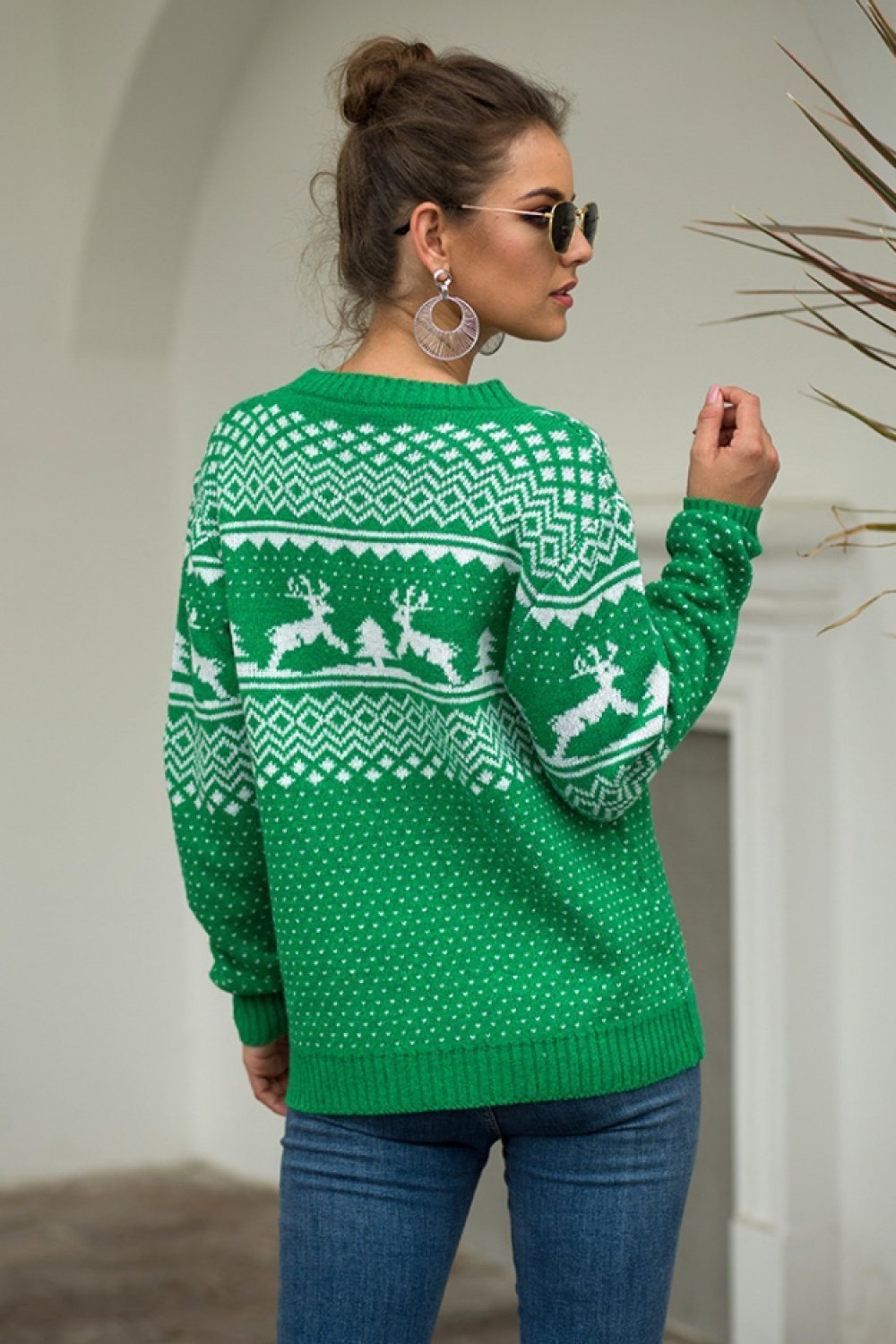 Creamtopmall Christmas Snowflake Pullover