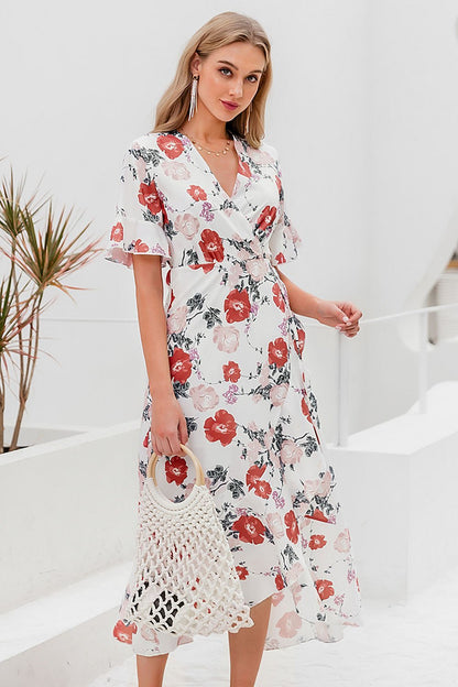 Creamtopmall Detailed Dreams Floral Dress