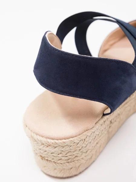 Creamtopmall Espadrille Wedge Sandals Elastic Band Slip On Sandals