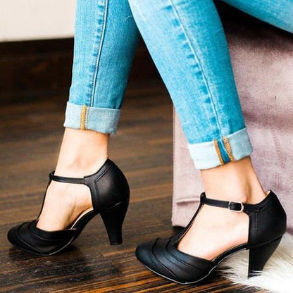 Creamtopmall Fashion Summer Buckle Stiletto Heel Sandals