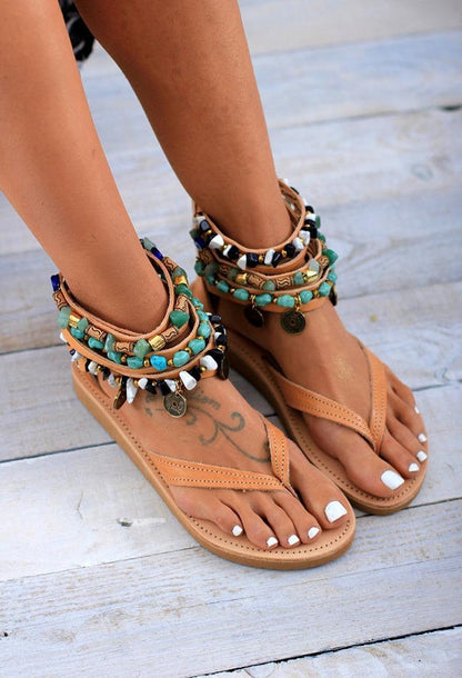 Creamtopmall Greek Style Summer Sandals