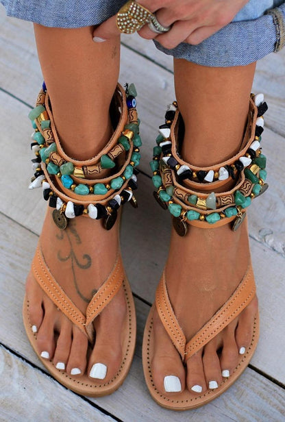 Creamtopmall Greek Style Summer Sandals