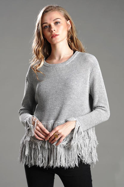 Creamtopmall Joyful Tassels Knit Sweater