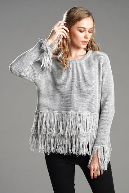 Creamtopmall Joyful Tassels Knit Sweater