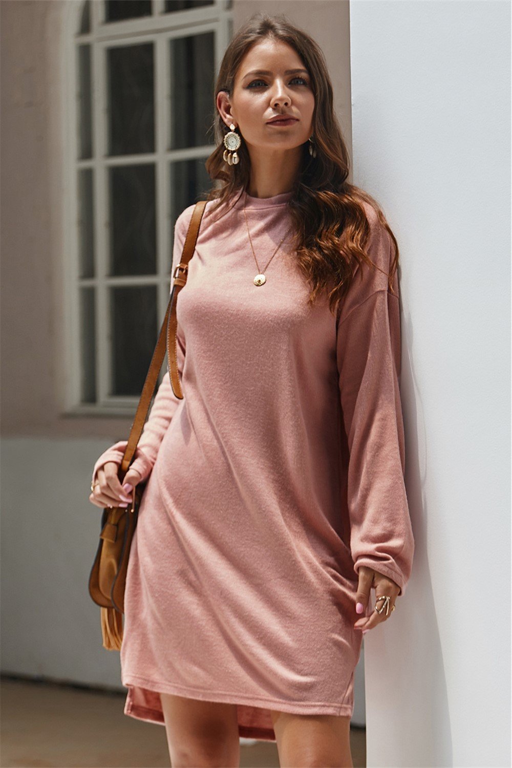 Creamtopmall Keep You Happy Sweater Dress