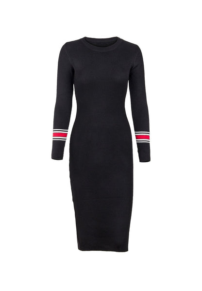 Creamtopmall Long-sleeved Knit Bodycon Dress