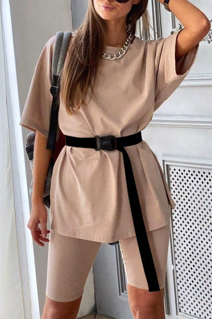 Creamtopmall Loose Home Leisure Two Piece Suit