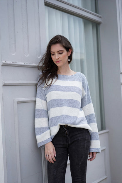 Creamtopmall Loose Round Neck Sweater