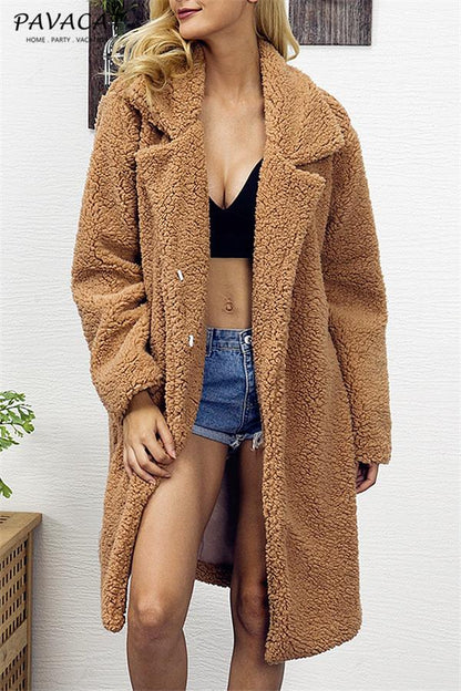 Creamtopmall Round the 70's World Wool Blend Coat