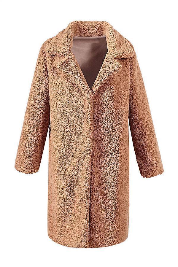 Creamtopmall Round the 70's World Wool Blend Coat