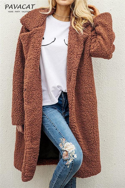 Creamtopmall Round the 70's World Wool Blend Coat