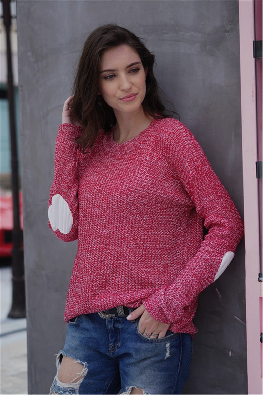 Creamtopmall Shape of The Heart Knit Pullover