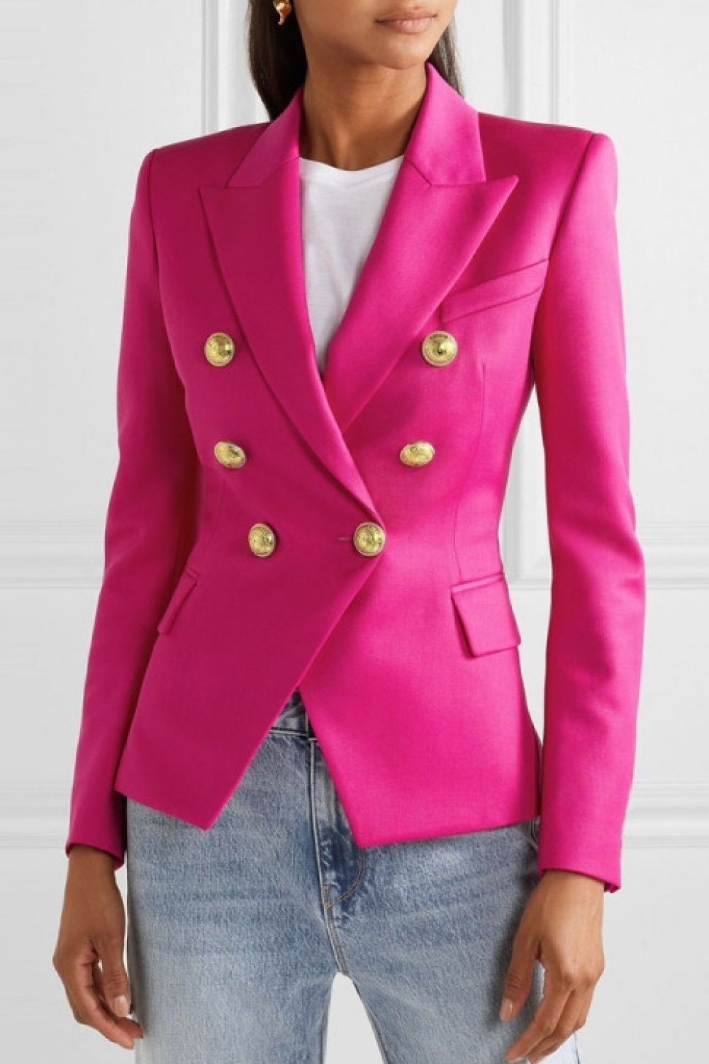 Creamtopmall Spring Must Have Button Suit Coat