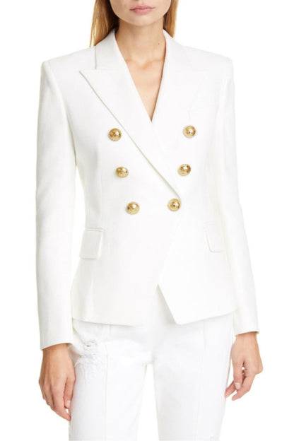 Creamtopmall Spring Must Have Button Suit Coat