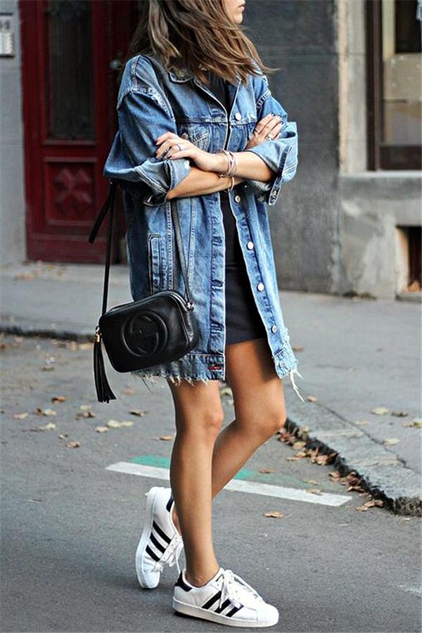 Creamtopmall Streetwear Frayed Denim Jacket