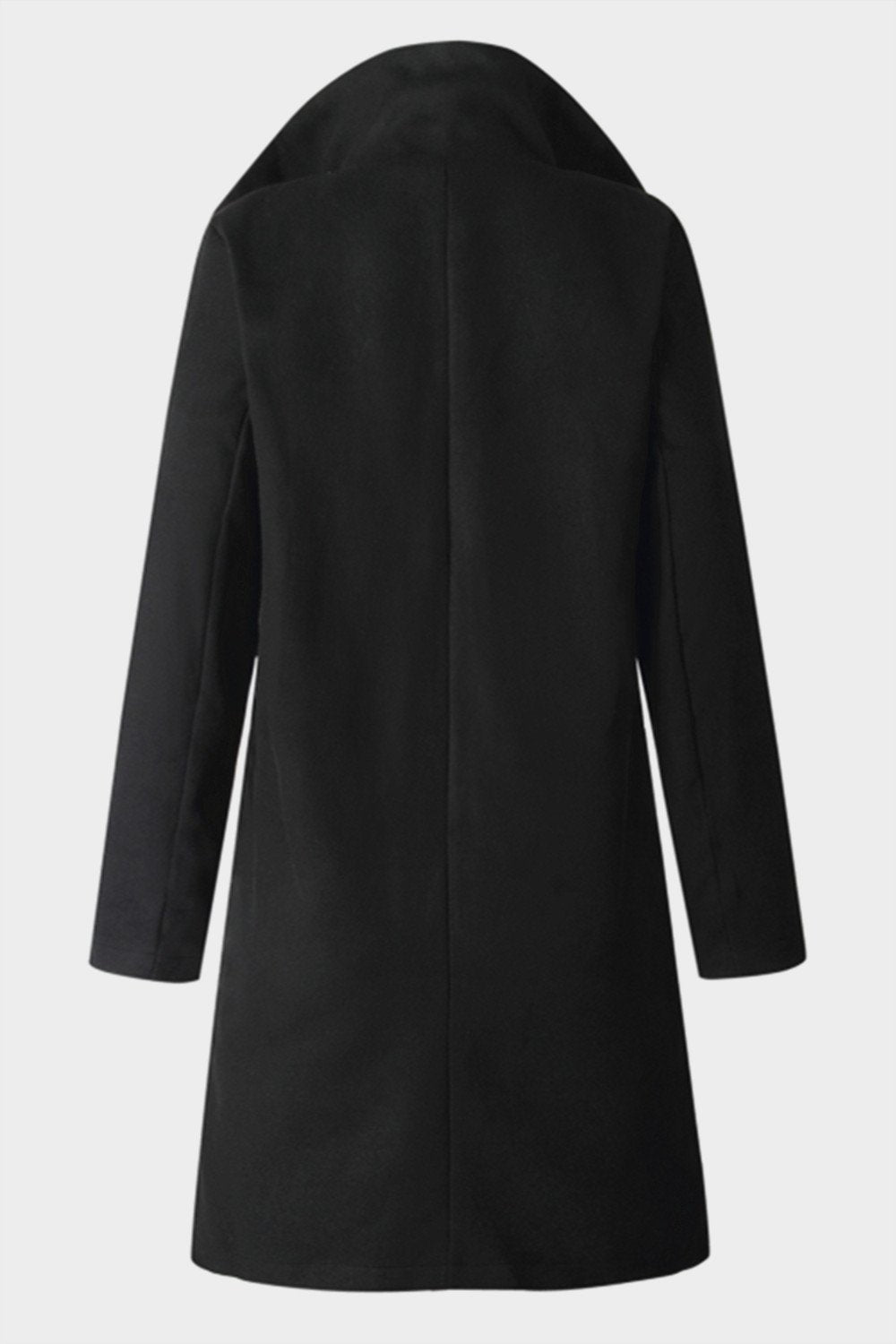 Creamtopmall Turn-down Collar Single Breasted Coat