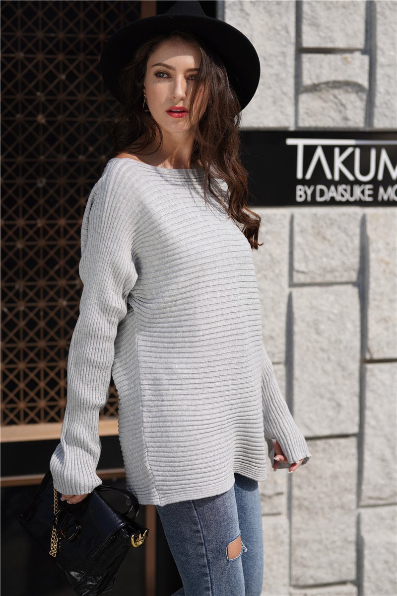 Creamtopmall Under The Weather Knit Sweater - Black