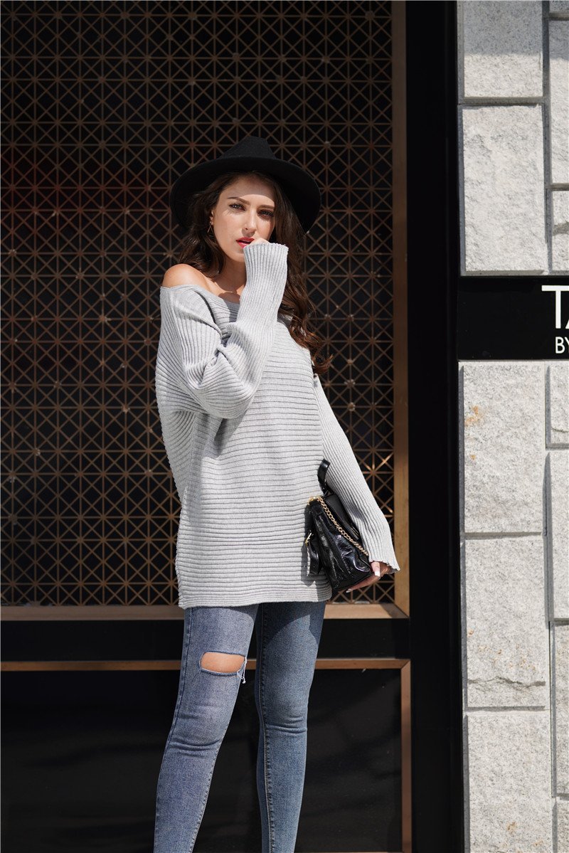 Creamtopmall Under The Weather Knit Sweater - Black