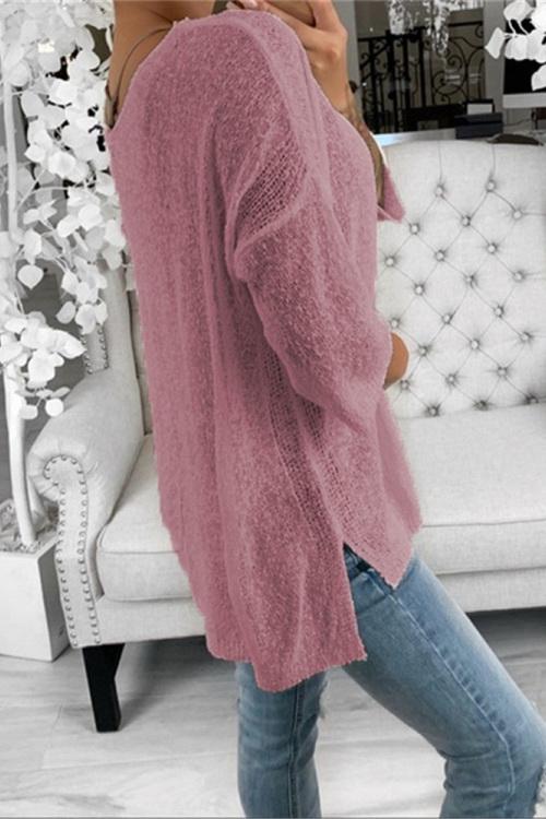 Creamtopmall V Neck Casual Sweater